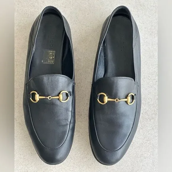 Gucci Brixton Leather Horsebit Loafers size 38 Black - Picture 8 of 14